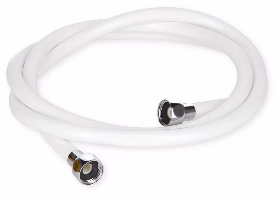 Duschschlauch, 2m, 1/2x1/2", weiß – Bild 1