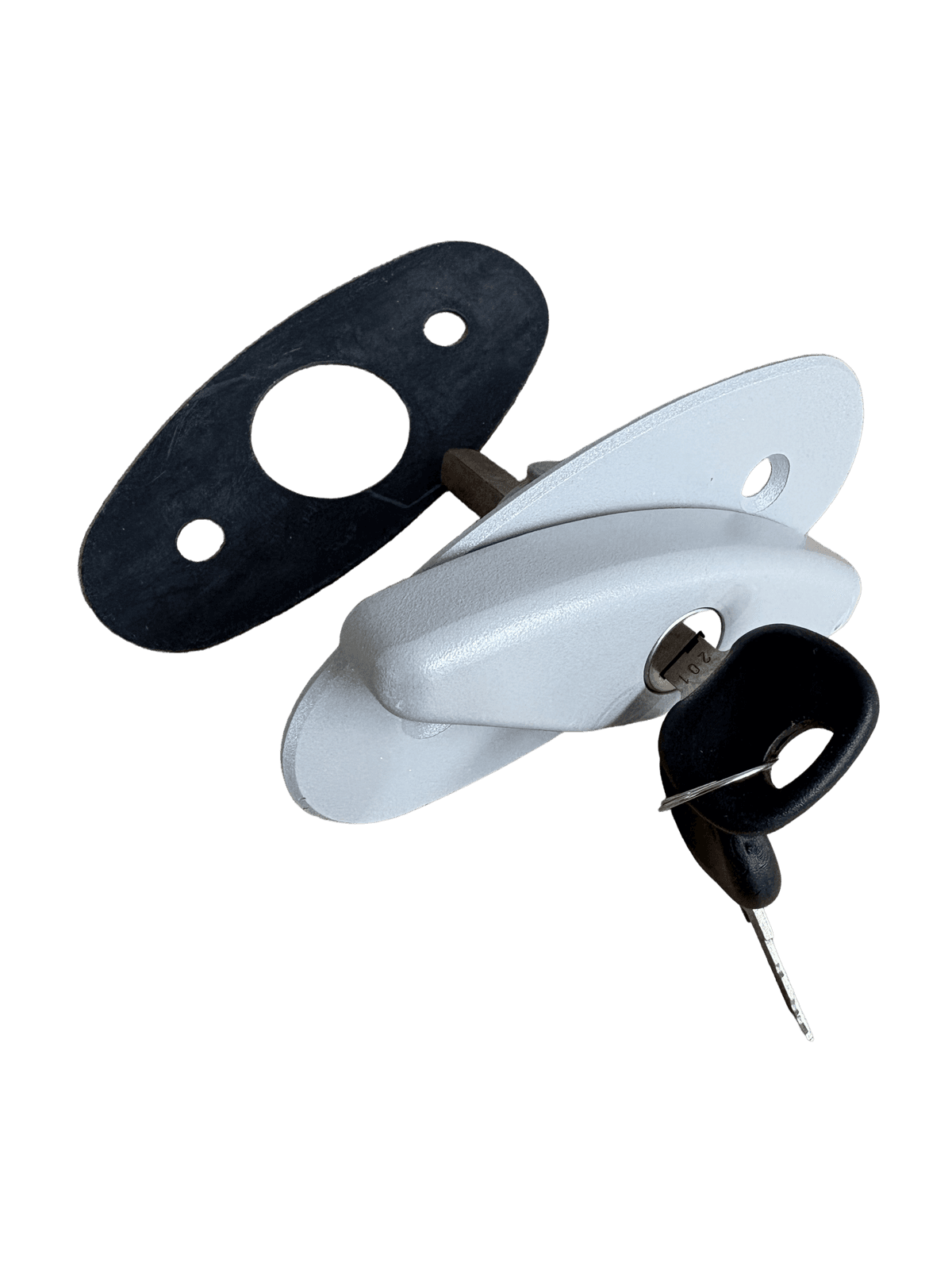 Drehverriegelung, silber pulverbeschichtet – Bild 1