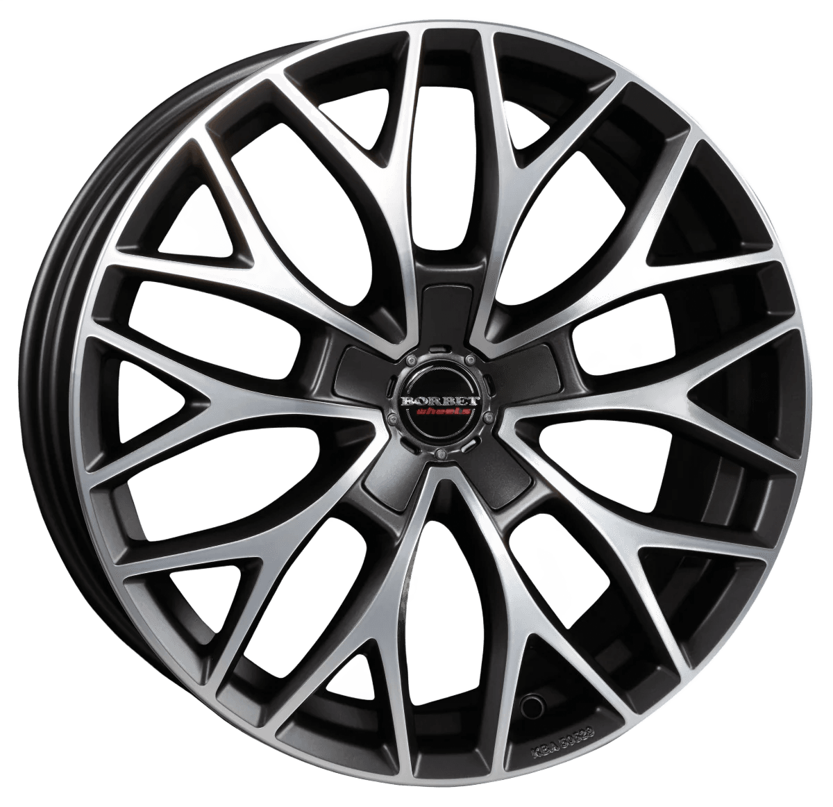 Borbet DY dark grey polished matt Alufelge 8.5x20 Zoll ET40 LK 5x108 ML72.5